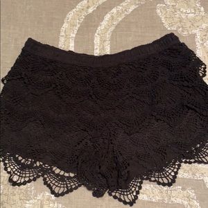 EUC Black Lace Shorts. Never Worn.